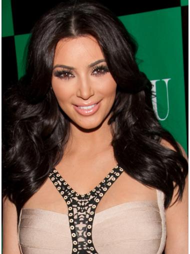 Black Long Wavy Capless Stylish 21" Kim Kardashian Wigs