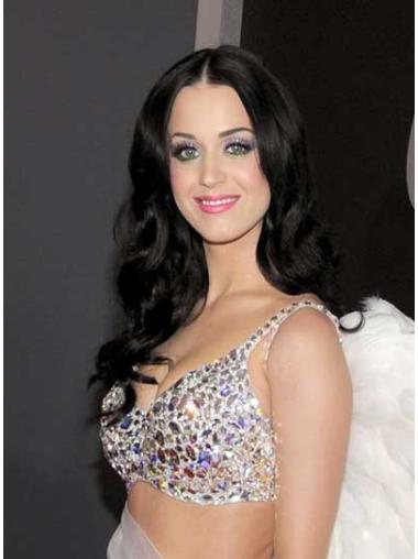 26" Fashion Black Long Wavy Without Bangs Katy Perry Wigs