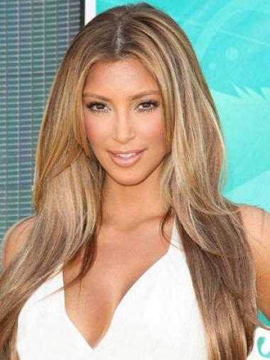 Blonde Straight Full Lace No-Fuss 20" Kim Kardashian Wigs