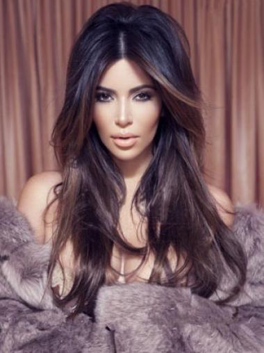 Auburn Wavy Lace Front Ideal 22" Kim Kardashian Wigs