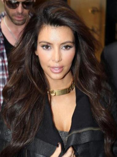Auburn Wavy Lace Front Gorgeous 24" Kim Kardashian Wigs