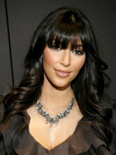 Black Wavy Capless Cheapest 18" Kim Kardashian Wigs