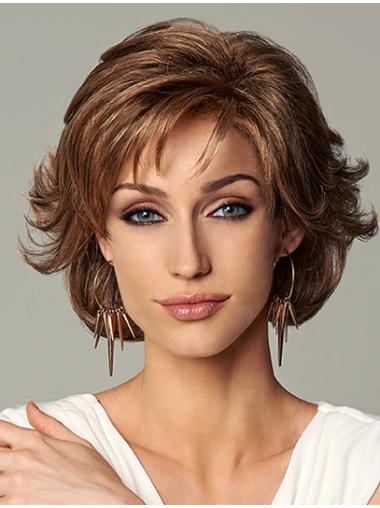 10" Layered Wavy Chin Length Heat Resistant Synthetic Lace Front Wig