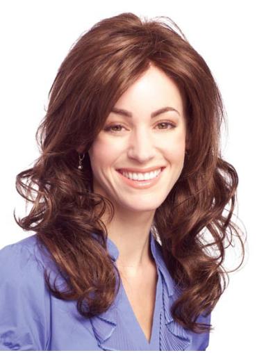 Top Auburn Long Without Bangs Wavy Glueless Lace Front Wigs