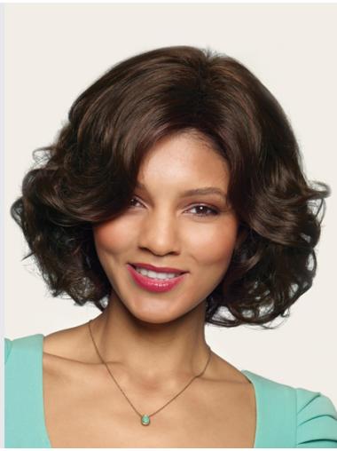 Wavy Without Bangs 10" Brown Great Synthetic Wigs
