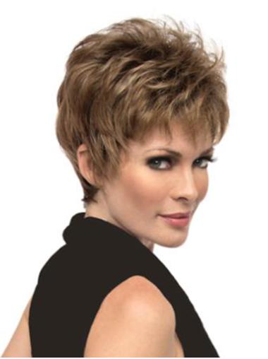 Blonde 4 Cropped Straight Capless Short Hair Styles Wigs