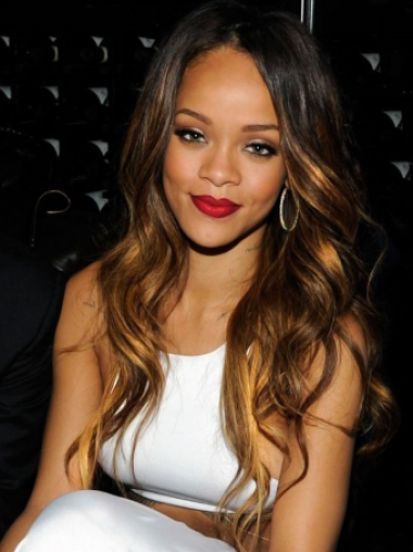 Ombre/2 Tone Wavy Layered Lace Front 22" High Quality Rihanna Wigs