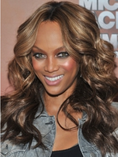 Ombre/2 Tone Wavy Without Bangs Lace Front 18" Trendy Tyra Banks Wigs