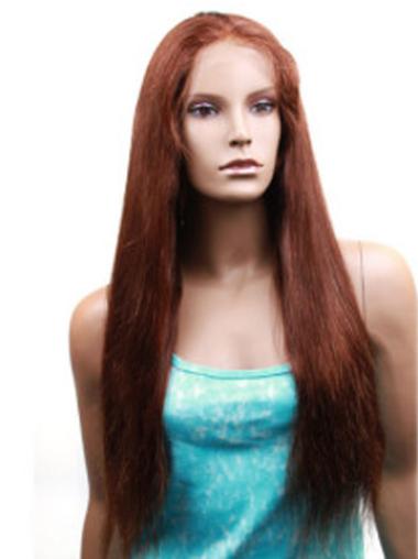 Yaki Straight Human Hair With Monofilament Yaki Style Long Length