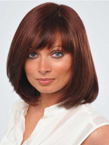 12" Fabulous Red Bobs Monofilament Wigs