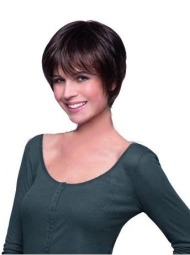 Cropped Boycuts Lace Front Hand Tied Human Hair Wigs UK