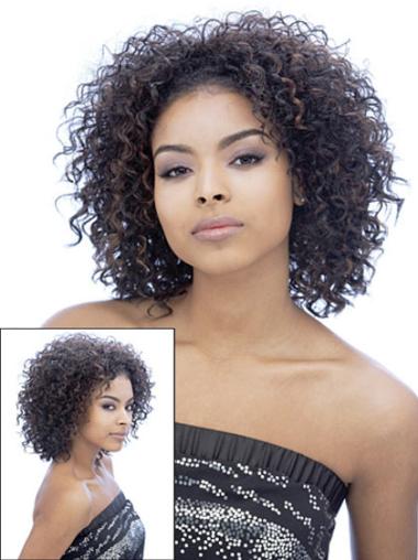 Hair Styles For African American With Capless Shoulder Length Kinky Style