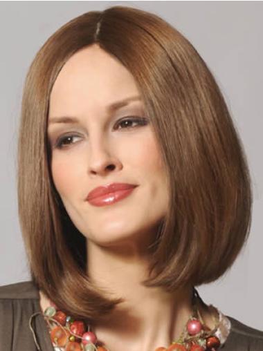 Lace Front Shoulder Length Straight Brown Sassy Bob Wigs