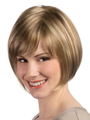 Bob Hairstyle Wig UK With Monofilament Capless Straight Style