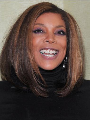 Wendy Williams Full Lace Wig Ombre/2 Color Bobs Cut Shoulder Length