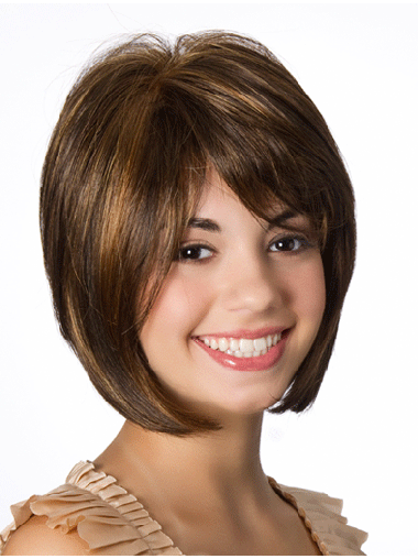 Lace Front Straight 10" Brown Bob Hairstyles