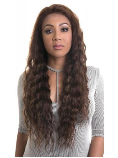 Wavy 22" Lace Front Brown African American Hairstyles