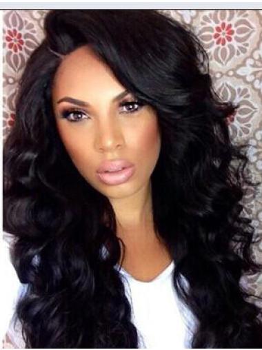 Capless Curly African American Black 15" Synthetic Wigs