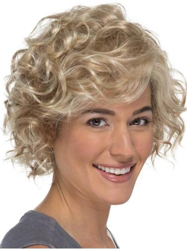 Classic Curly Blonde 8" Lace Wig