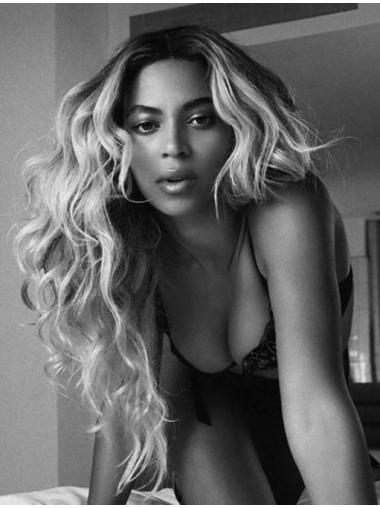 Blonde Long Curly Without Bangs Capless 24" Beyonce Wigs