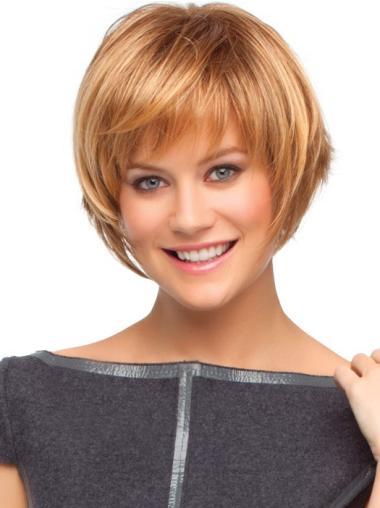 Straight Bobs 7.75" Auburn High Quality Synthetic Wigs
