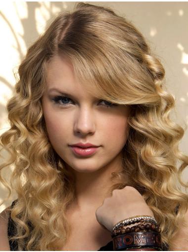 Lace Front With Bangs Curly Long Blonde Flexibility Taylor Swift Wigs