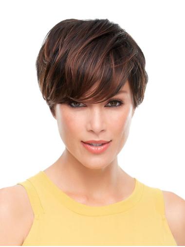 Wavy Boycuts Cropped Brown Best Lace Front Wigs