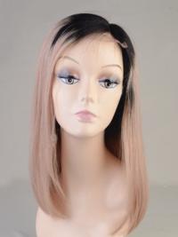 Long Straight Without Bangs Full Lace 14" Best Black Women Wigs