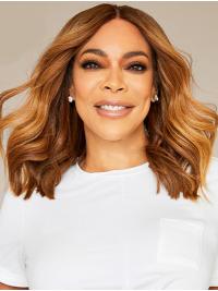 Wavy Blonde Shoulder Length 14" Synthetic Stylish Wendy Williams Wigs