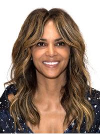 Great Long Capless Synthetic Without Bangs Halle Berry Wigs