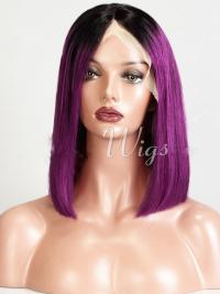 Chin Length Straight Bobs Full Lace 14" Amazing Black Women Wigs