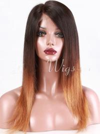 Long Straight Without Bangs Full Lace 18" Beautiful Black Women Wigs