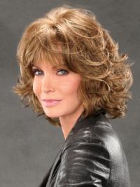 Jaclyn Smith Wigs With Bangs Lace Front Chin Length Brown Color