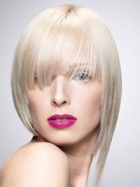 Monofilament Bobs Short Straight 10" Platinum Blonde New Fashion Wigs