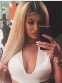 Discount 16" Long Straight Without Bangs Capless Kylie Jenner Wigs